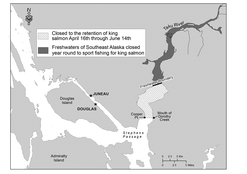 UPPER TAKU INLET REMAINS CLOSED TO THE RETENTION OF KING SALMON 